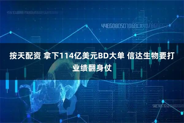 按天配资 拿下114亿美元BD大单 信达生物要打业绩翻身仗